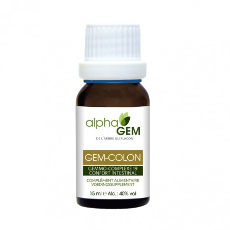 GEM COLLI CX 19 CONFORTO INTESTINAL 15 ML COLON COMPLEXO ALPHAGEM 