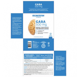 GABA GN CLINICAL 60 CAPS 500 MG  GOLD NUTRITION