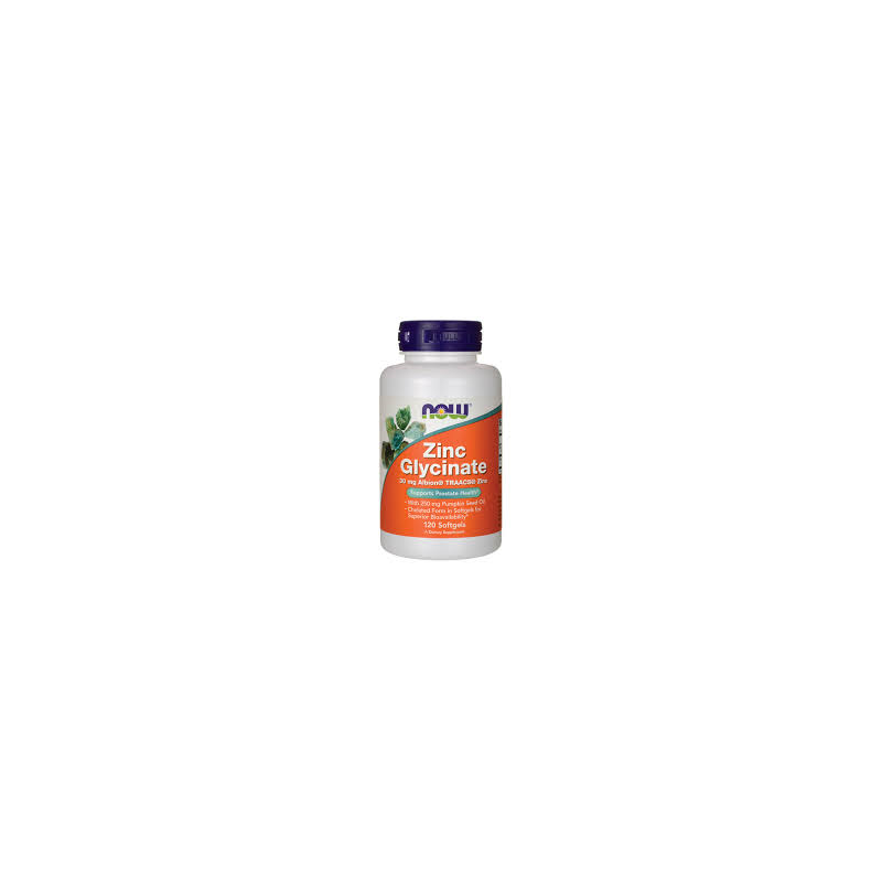 ZINC GLYCINATE 30 MG 120 SOFTGELS NOW