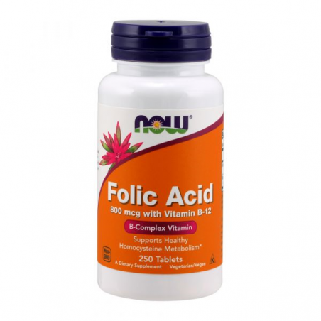 FOLIC ACID 800 MCG 250 COMPRIMIDOS NOW