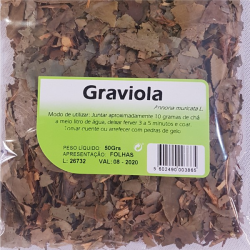 GRAVIOLA FOLHAS 50 G CHÁ HUNOS