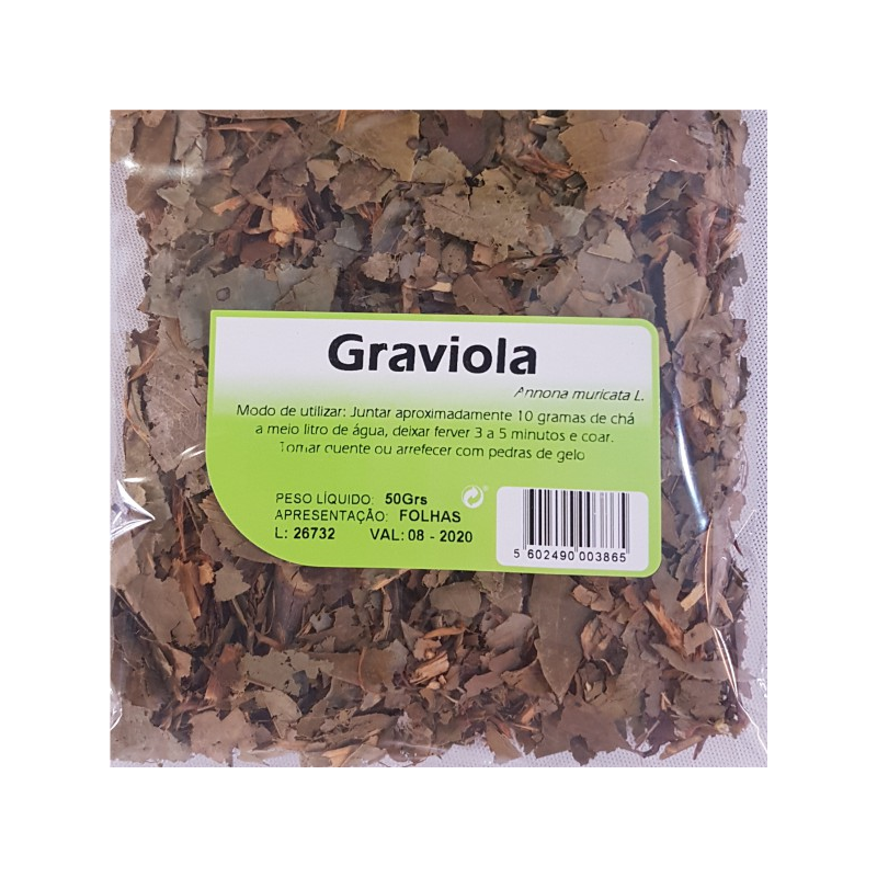 GRAVIOLA FOLHAS 50 G CHÁ HUNOS