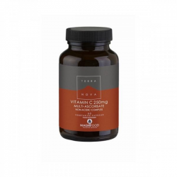 VITAMIN C 250 MG MULTI ASCORBATE NON ACIDIC COMPLEX 50 CAPS TERRA NOVA 