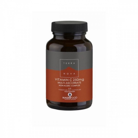 VITAMIN C 250 MG MULTI ASCORBATE NON ACIDIC COMPLEX 50 CAPS TERRA NOVA 