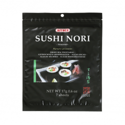 ALGA SUSHI NORI 7 FOLHAS TOSTADA 17 G MITOKU