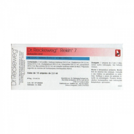 REKIN 7  DR. RECKEWEG 10 AMPOLAS 