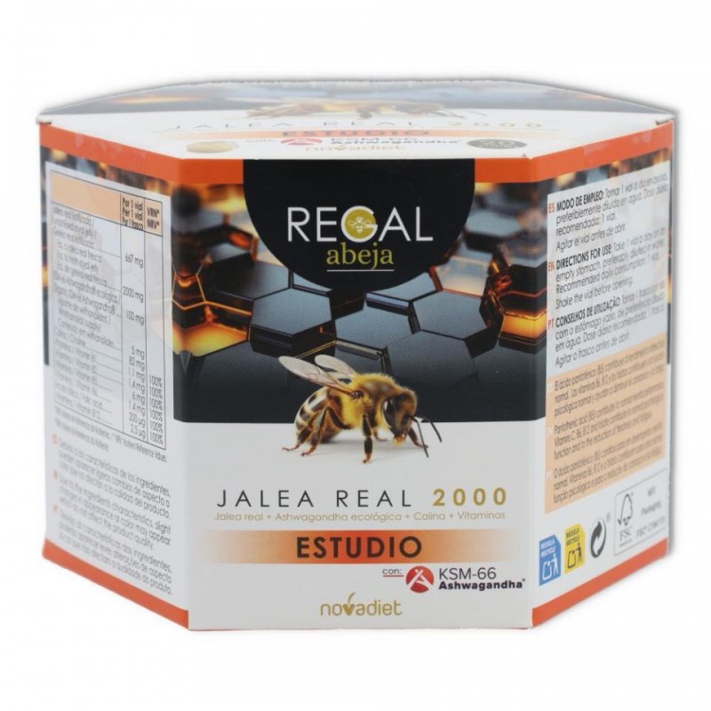 REGALO ABELHA ESTUDO GELEIA REAL 2000  20 UNIDADES NOVA DIETICA