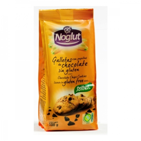 BOLACHAS COM PEPITAS CHOCOLATE NOGLUT 150 G SANTIVERI 