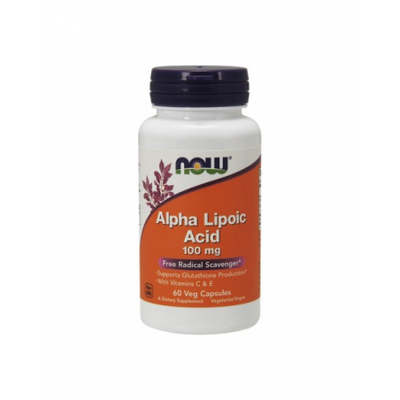 ALPHA LIPOIC ACID 100MG  60 CÁPSULAS  NOW