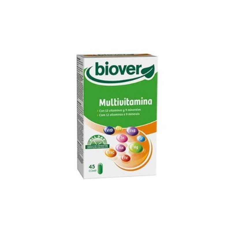 MULTIVITAMINAS (vitaminas básicas) 45 COMP BIOVER Multivitamina