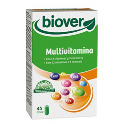 MULTIVITAMINAS (vitaminas básicas) 45 COMP BIOVER Multivitamina