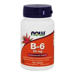 VITAMINA B 6 50 MG 100 COMPRIMIDOS  NOW 
