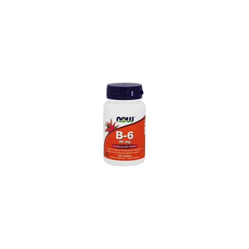 VITAMINA B 6 50 MG 100 COMPRIMIDOS  NOW 
