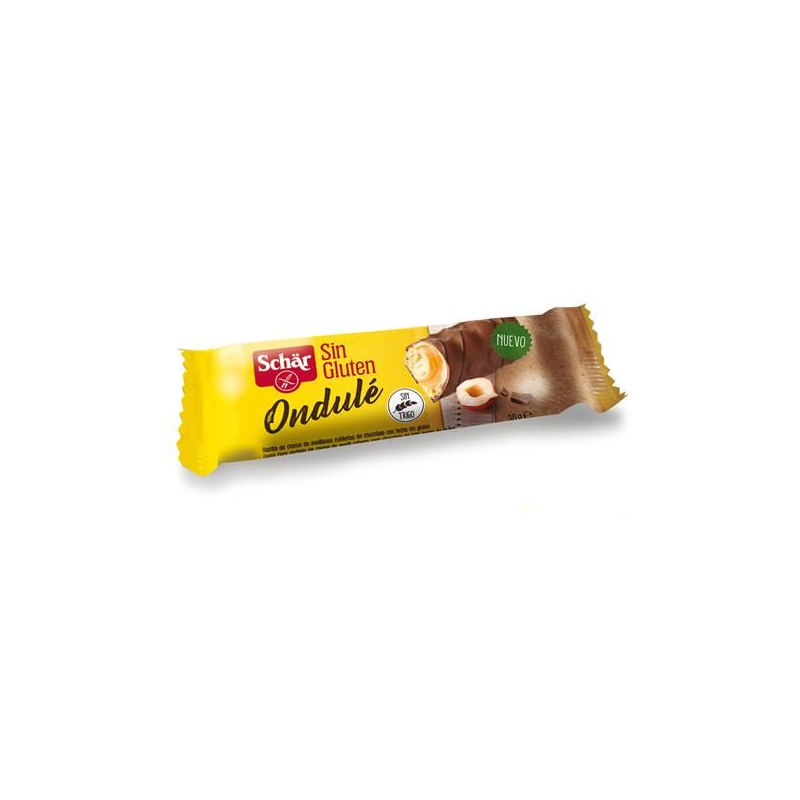 BARRA COM RECHEIO CREME AVELÃ COM CHOCOLATE SEM GLÚTEN