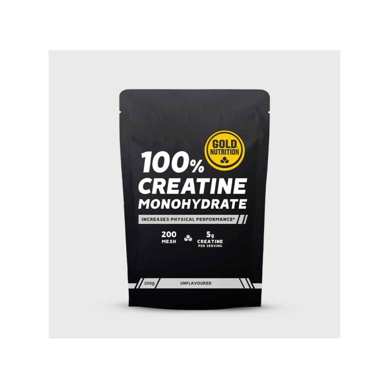 CREATINE MONOHYDRATE UNFLAVOURED 200 GRS GOLD NUTRITION