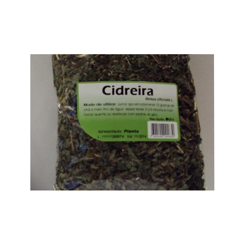 CIDREIRA PLANTA 50 G MELISSA OFFICINALIS CHÁ HUNOS