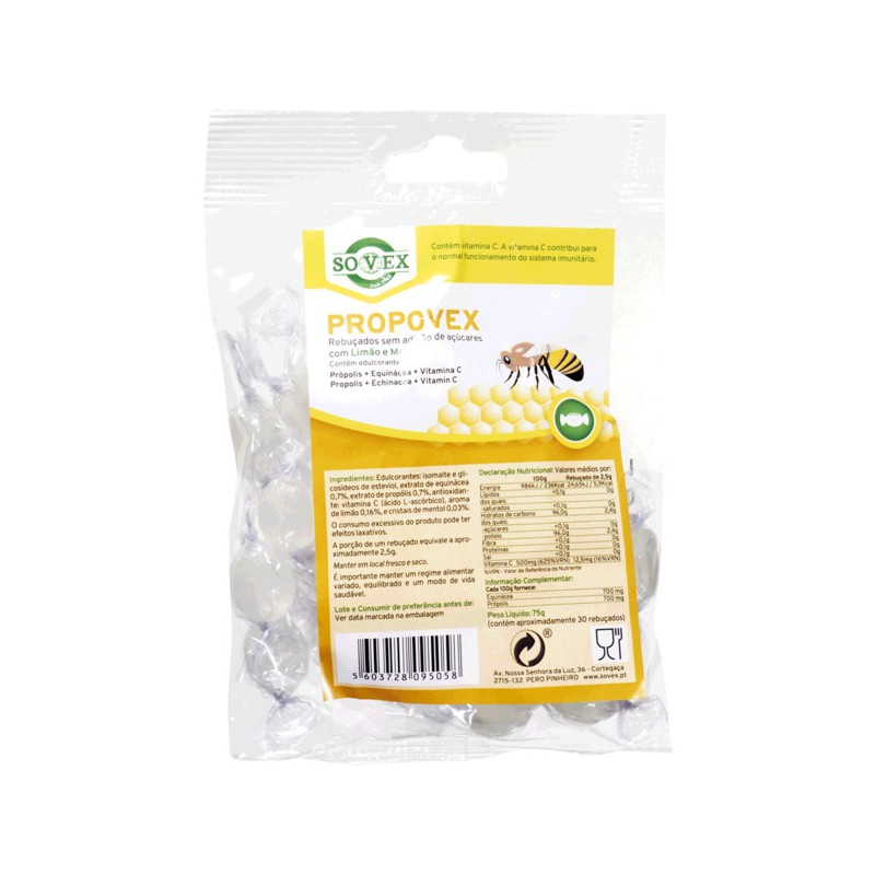 PROPOVEX REBUCADOS SABOR LIMAO E MENTOL 75 G