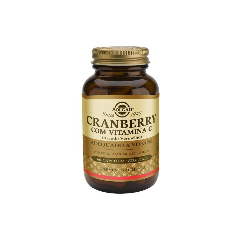 SOLGAR CRANBERRY COM VITAMINA C 60 CAPS