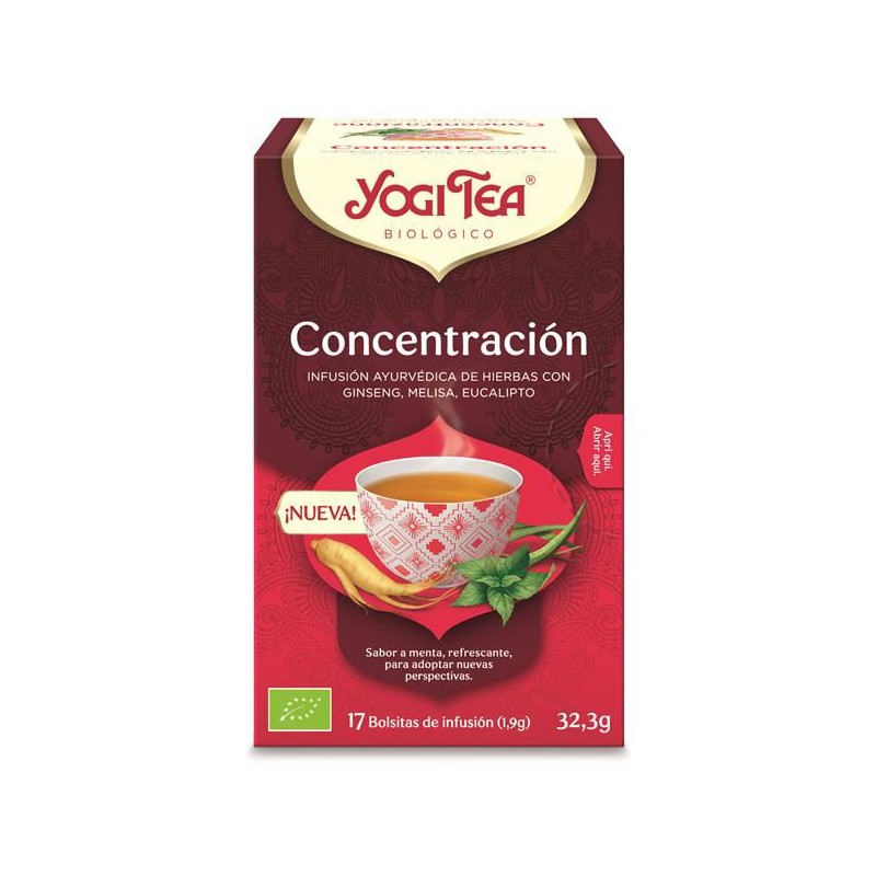 YOGI TEA BIO CONCENTRACAO 17 SAQUETAS
