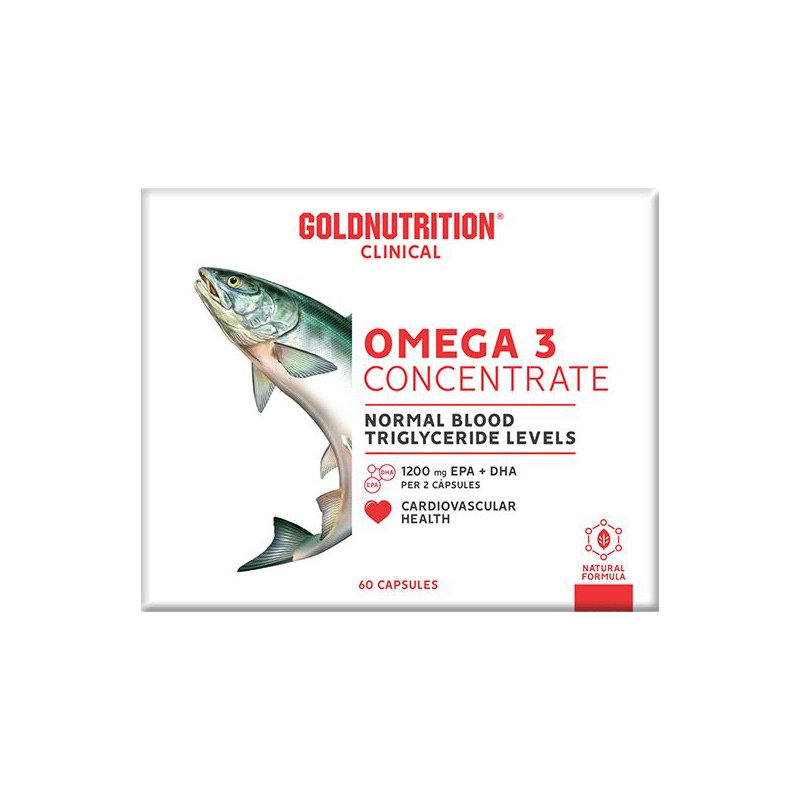 OMEGA 3 CONCENTRATE 1000 MG 60 CAPS GOLD NUTRITION