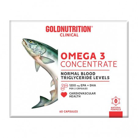 OMEGA 3 CONCENTRATE 1000 MG 60 CAPS GOLD NUTRITION