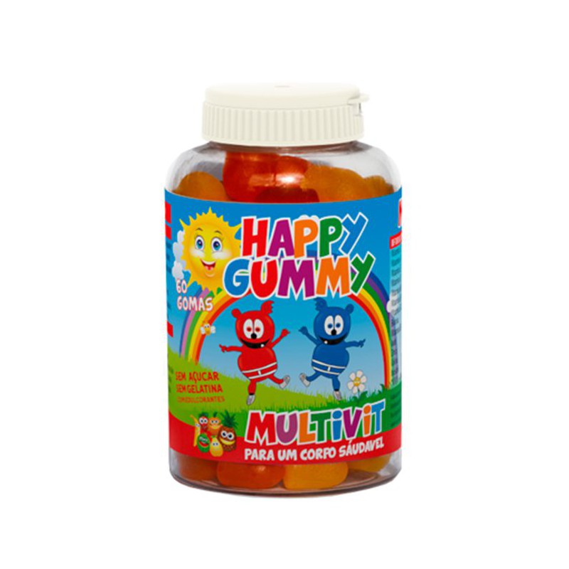 HAPPY GUMMY MULTIVITAMINHAS MAIS MINERAIS 60 GOMAS NATIRIS