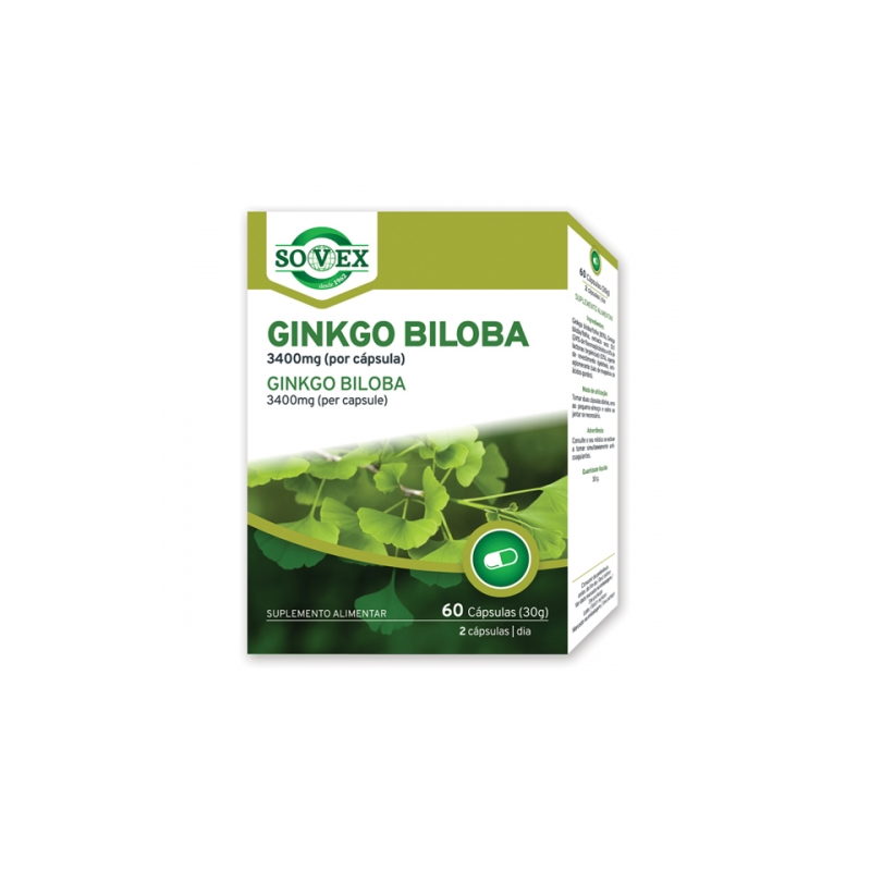 GINKGO BILOBA 3400mg 60 CAPSULAS 