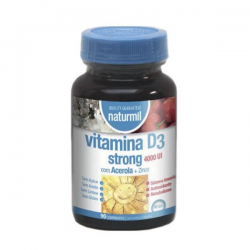 VITAMINA D3 STRONG 4000 UI + ACEROLA + ZINC 90 COMP NATURMIL DIETMED