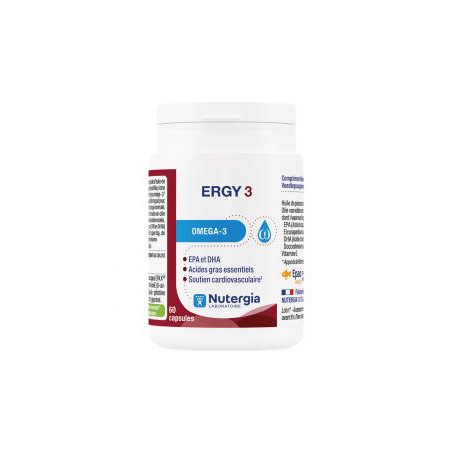 ERGY 3 OMEGA 3 60 CAPS NUTERGIA 