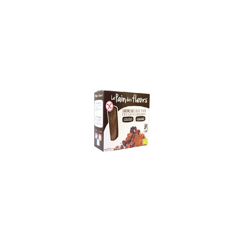 PAO FLORES CACAU S/ GLUTEN BIO 160g