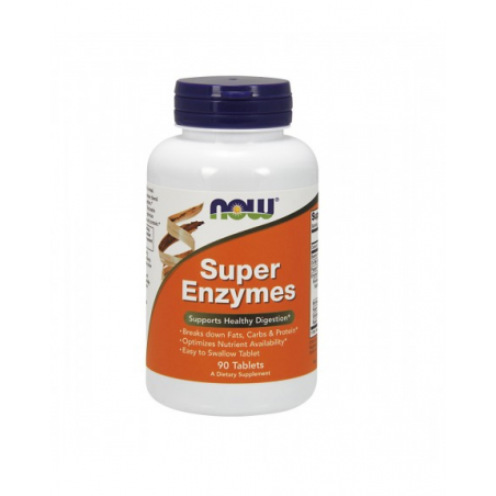 SUPER ENZYMES 90 COMPRIMIDOS NOW
