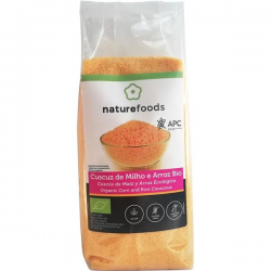 CUSCUZ MILHO ARROZ BIO 500 GRS S/ GLUTEN VEGAN NATUREFOODS