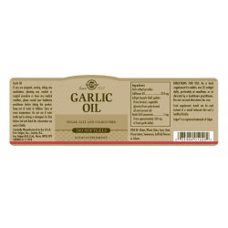 OLEO DE ALHO 100 CAPSULAS SOLGAR