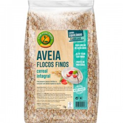 FLOCOS DE AVEIA FINOS - GRANEL 1 KG INTEGRAL CEM PORCENTO