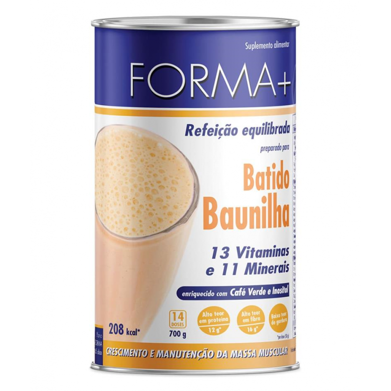 BATIDO REFEIÇÃO BAUNILHA 700 G FORMA + 