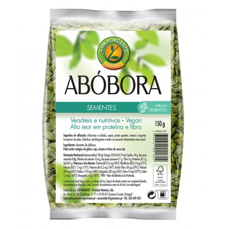 Sementes de Abóbora 150 G cem porcento 