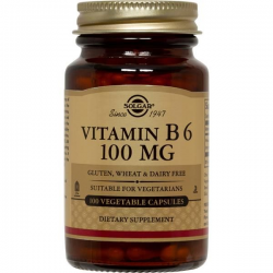 VITAMINA B6 100mg 100 CAPSULAS SOLGAR