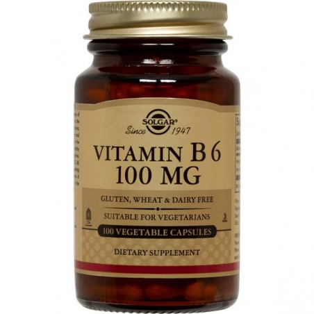 VITAMINA B6 100mg 100 CAPSULAS SOLGAR