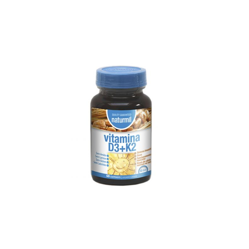 VITAMINA D3 COM K2 60 COMP NATURMIL