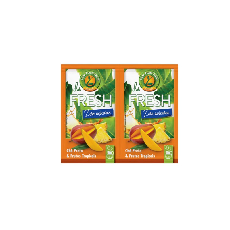 CHÁ FRESH PRETO E FRUTOS TROPICAIS 18G