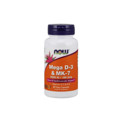 VITAMINA D 3 5000 UI MEGA  e  VITAMINA MK7 180 MCG 60 CAPS NOW