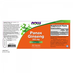 PANAX GINSENG 520 MG 100 CAPS NOW