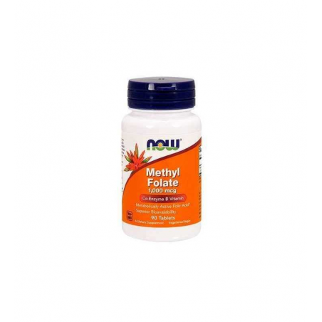 METHYL FOLATE 1000 MCG 90 COMPRIMIDOS NOW
