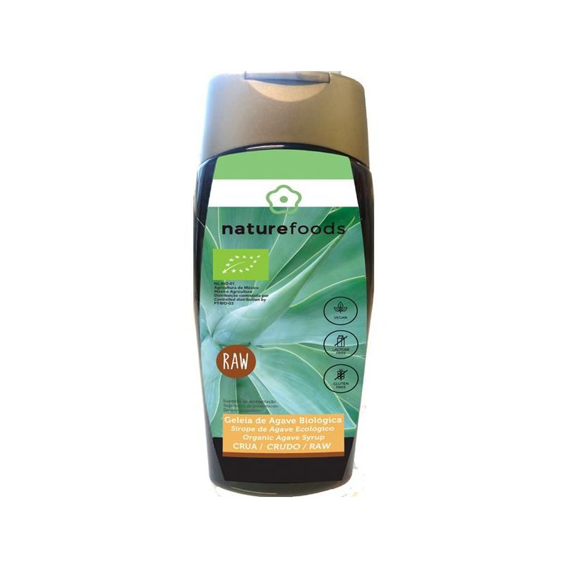 GELEIA DE AGAVE CRUA BIO 490 GRS NATUREFOODS