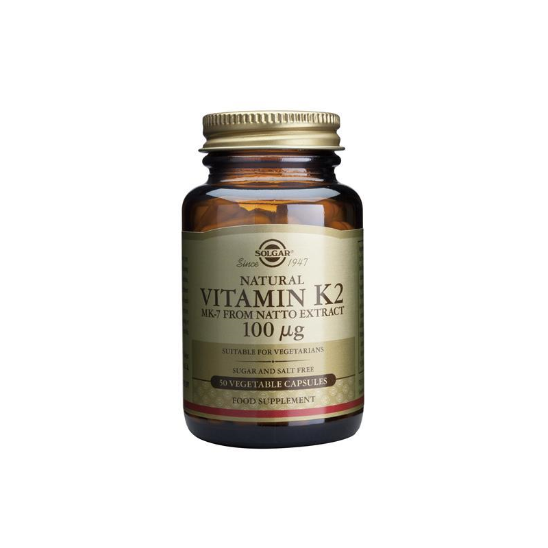 SOLGAR VITAMINA K2 100 UG 50 CAPS NATURAL