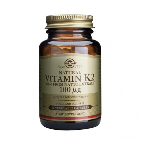 SOLGAR VITAMINA K2 100 UG 50 CAPS NATURAL
