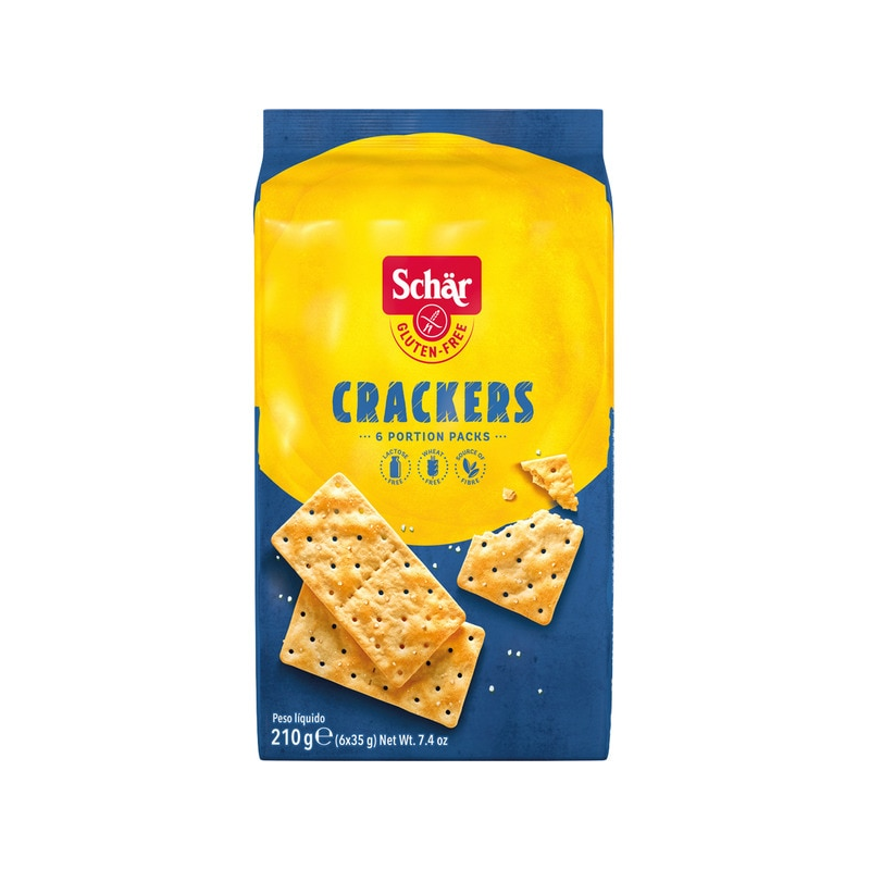 BOLACHA TIPO CRACKERS SEM GLÚTEN 210 g SCHAR