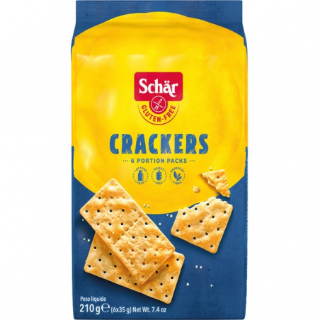 BOLACHA TIPO CRACKERS SEM GLÚTEN 210 g SCHAR