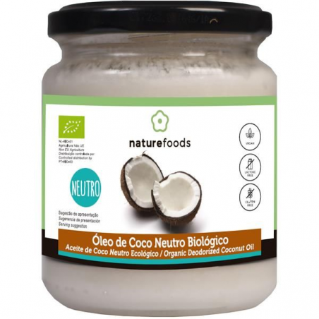 ÓLEO DE COCO NEUTRO BIO NATUREFOODS 200 G