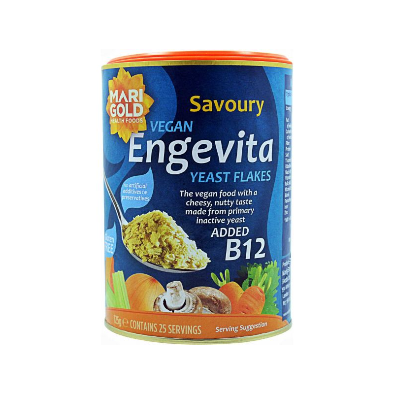 ENGIVITA FLOCOS DE LEVEDURA NUTRICIONAL COM B12 125 G MARIGOLD SAVOURY